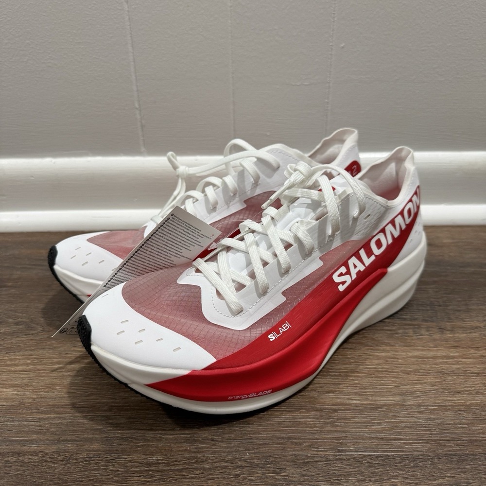 Salomon S/Lab Phantasm 2 Red White Men Sz 10.5 Running